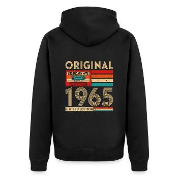 Succès Légendaires Originaux Le Meilleur De 1965 - Veste à capuche bio Premium Unisexe - noir - Dos - Nico (187cm)