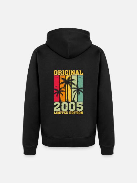 2005 First Limited Edition - Unisex Premium Organic Zip Hoodie - black
