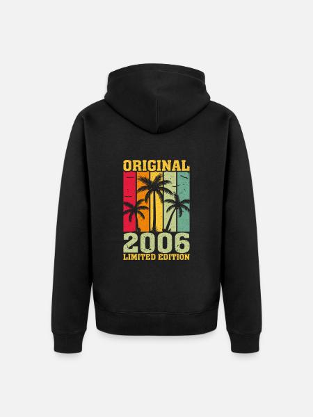2006 First Limited Edition - Unisex Premium Organic Zip Hoodie - black