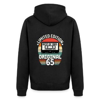 Édition Limitée Du Meilleur De L'original De 1965 - Veste à capuche bio Premium Unisexe - noir - Dos - Nico (187cm)