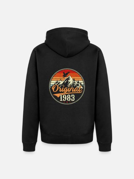 Orginal 1983 - Unisex Premium Organic Zip Hoodie - black