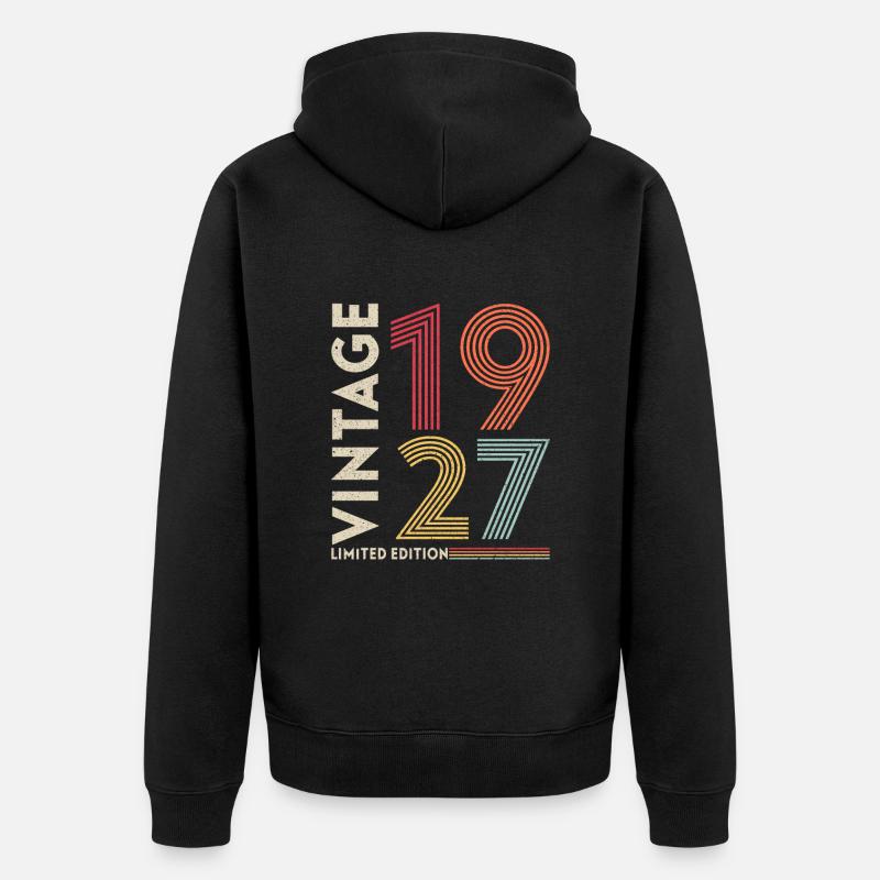 édition limitée millésime 1927 - Veste à capuche bio Premium Unisexe - noir