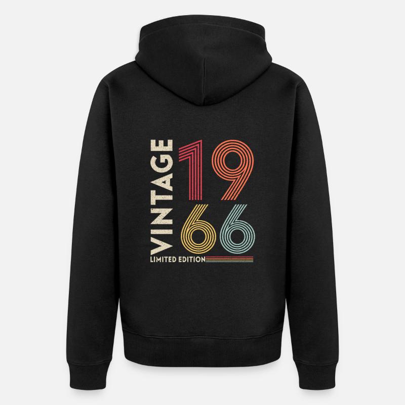 Génération 1966 - Veste à capuche bio Premium Unisexe - noir