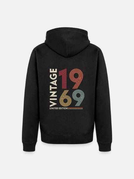Millésime 1969 - Veste à capuche bio Premium Unisexe - noir