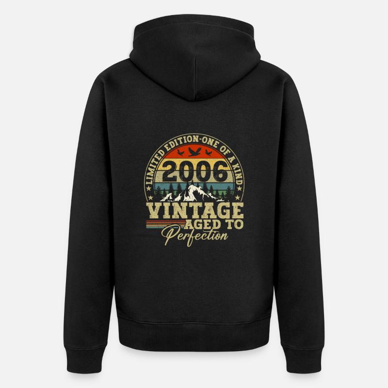 limited edition 2006 - Unisex Premium Bio Zip Hoodie - Schwarz