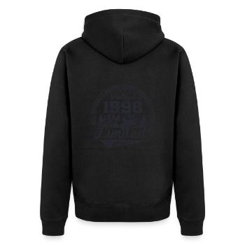 barcode born in 1998 18th birthday 18th birthday - Unisex Premium Organic Zip Hoodie - black - Back - Nico (187cm)
