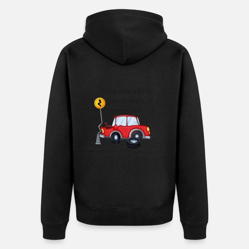 J'ai Eu Mon Permis - Veste à capuche bio Premium Unisexe - noir