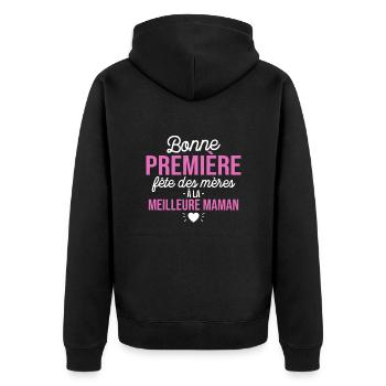 Body Bébé Meilleure Maman - Veste à capuche bio Premium Unisexe - noir - Dos - Nico (187cm)