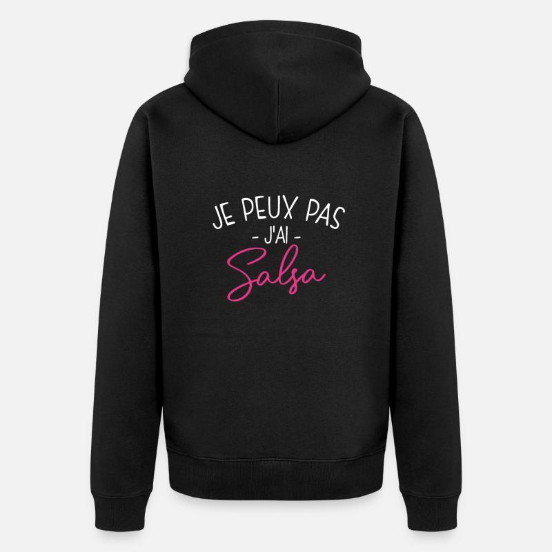 Pas Dispo, Salsa M'appelle - Veste à capuche bio Premium Unisexe - noir