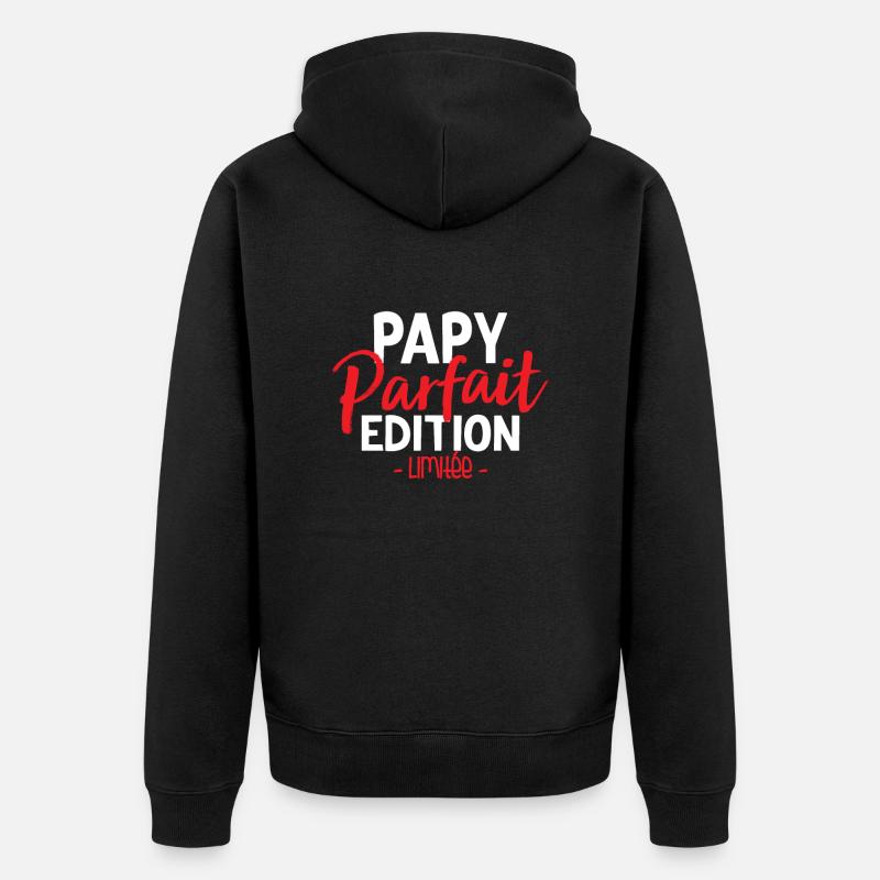Papy Parfait Édition Limitée - Veste à capuche bio Premium Unisexe - noir
