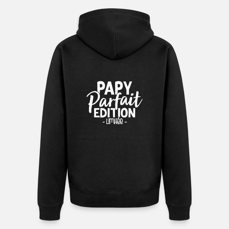 Papy Parfait Édition Limitée - Veste à capuche bio Premium Unisexe - noir