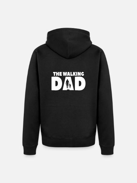 The Walking Father - Unisex Premium Organic Zip Hoodie - black