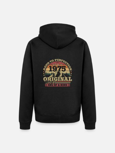Vintage 1975 48 Jaar cadeau - Ekologisk premiumluvjack unisex - svart