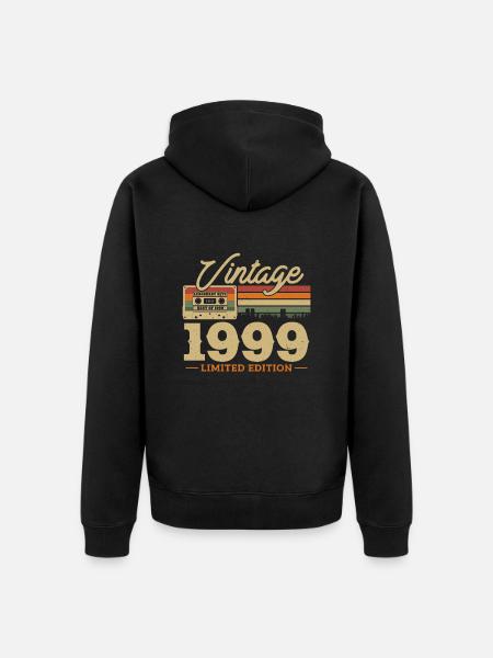 1999 - 24/25 anniversaire - Veste à capuche bio Premium Unisexe - noir