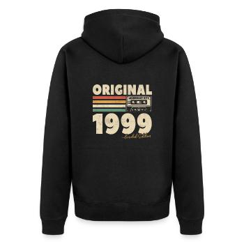 Hits légendaires 1999 - Veste à capuche bio Premium Unisexe - noir - Dos - Nico (187cm)