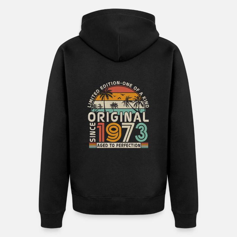 Millésime légendaire 1973 ! - Veste à capuche bio Premium Unisexe - noir