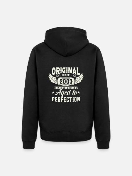 Millésime 2003 - Veste à capuche bio Premium Unisexe - noir