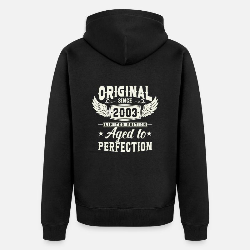 Millésime 2003 - Veste à capuche bio Premium Unisexe - noir