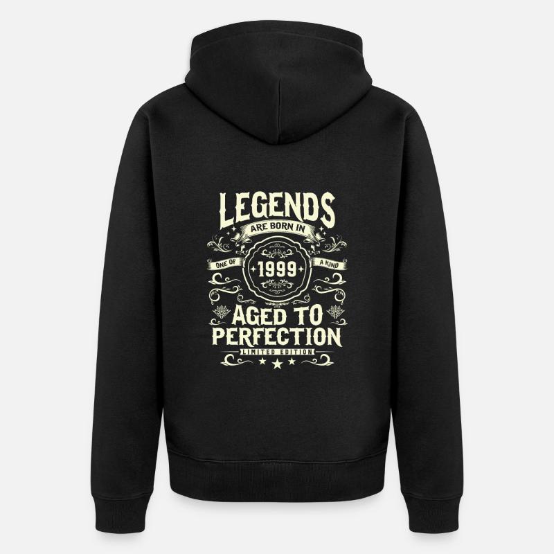Légendaire 24e anniversaire 1999 - Veste à capuche bio Premium Unisexe - noir