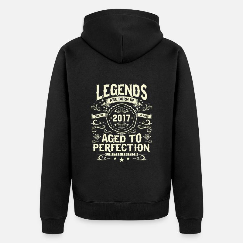 Millésime légendaire 2017 - Veste à capuche bio Premium Unisexe - noir