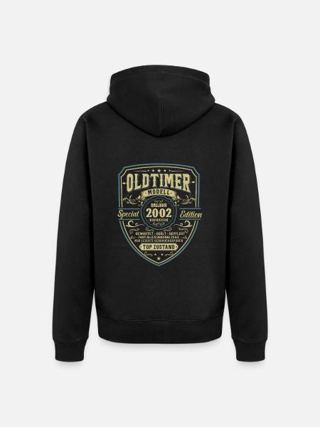 Legendäres Geburtsjahr 2002 - Unisex Premium Bio Zip Hoodie - Schwarz