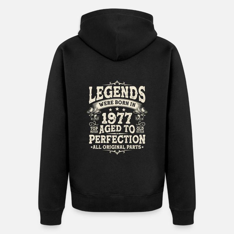 Légendes de 1977 - Veste à capuche bio Premium Unisexe - noir