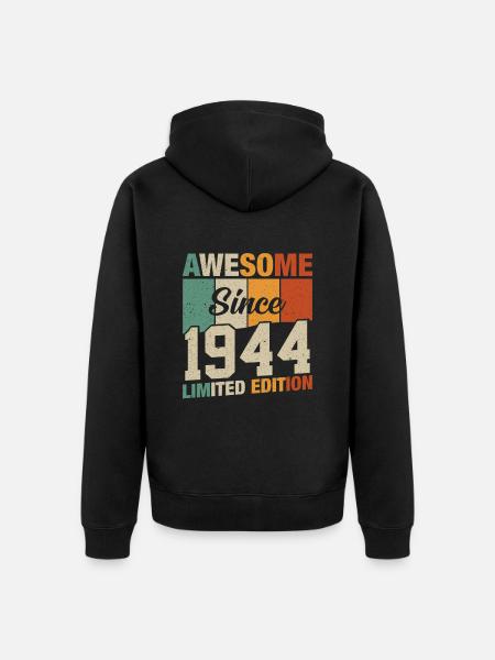 Légendes de 1944 - Veste à capuche bio Premium Unisexe - noir