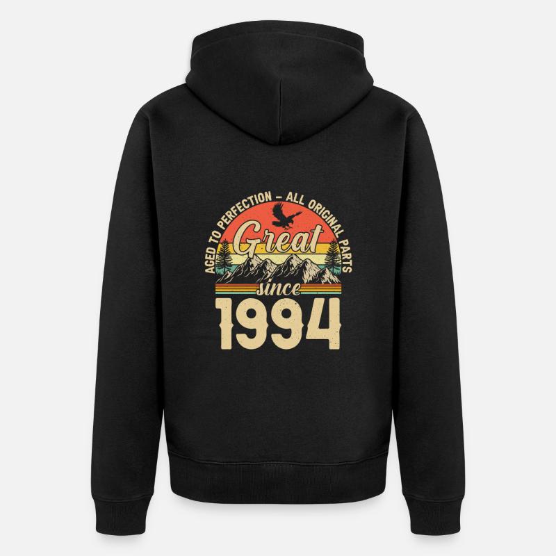 30e anniversaire 1994 - Légendaire - Veste à capuche bio Premium Unisexe - noir