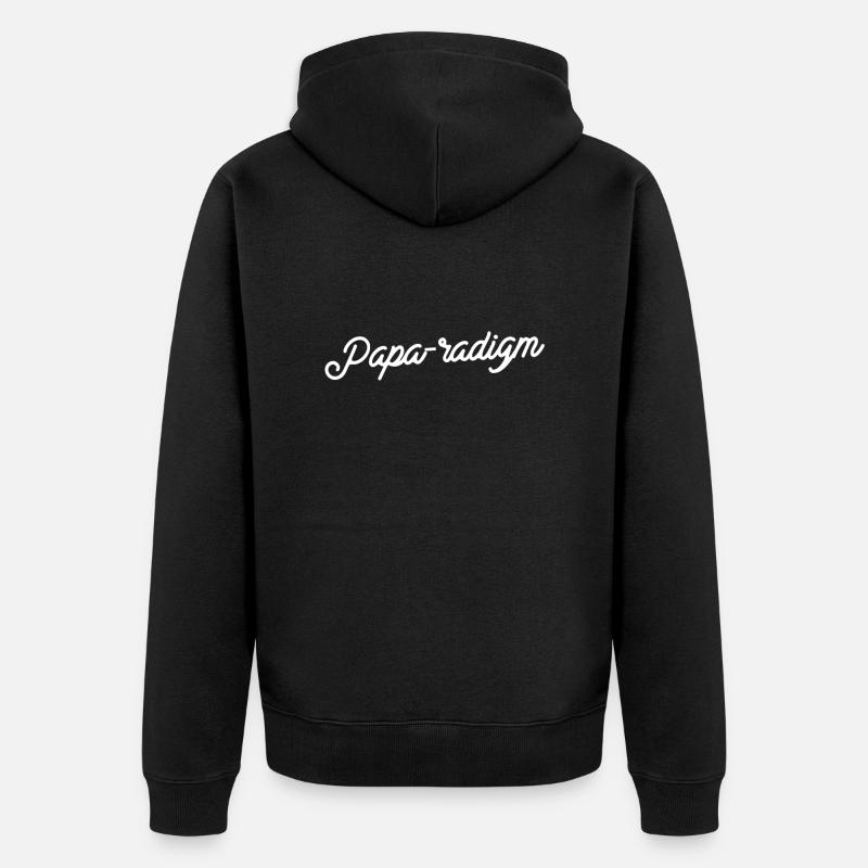 Papa-radigm Chic - Veste à capuche bio Premium Unisexe - noir