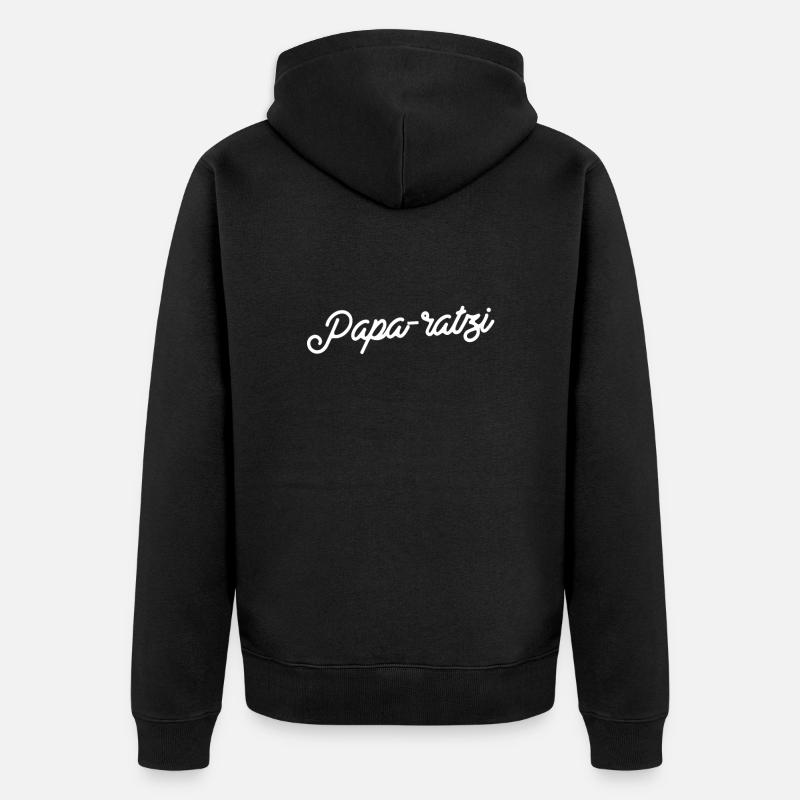 Papa-ratzi Moments - Veste à capuche bio Premium Unisexe - noir