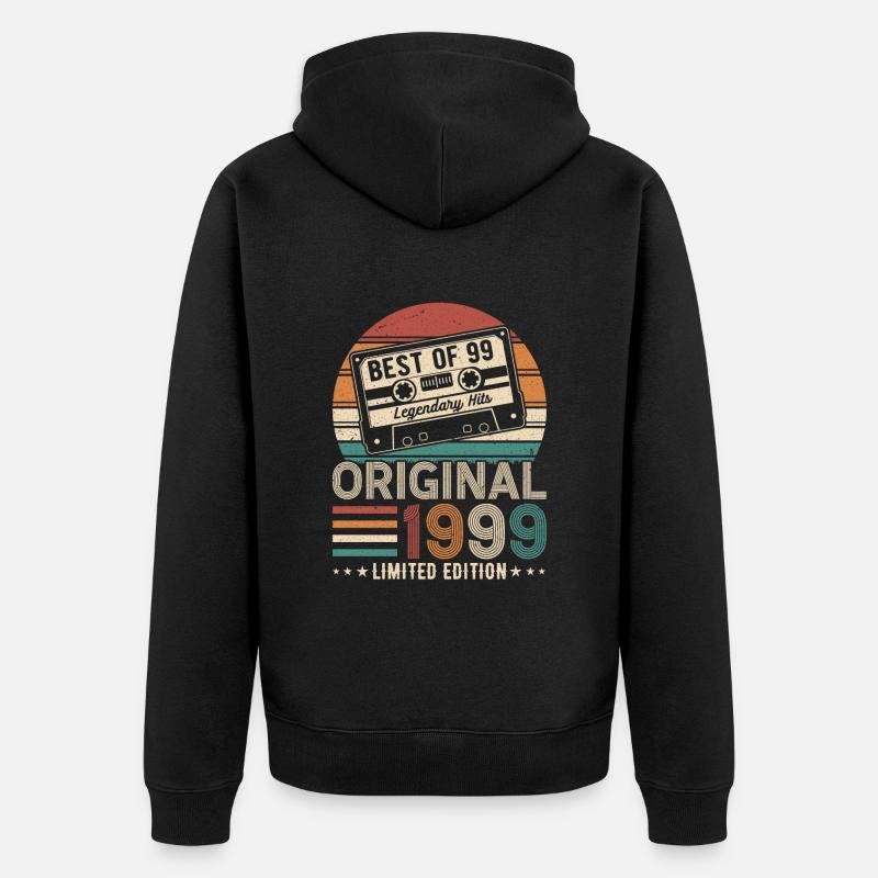 Année jubilaire 1999 - Veste à capuche bio Premium Unisexe - noir