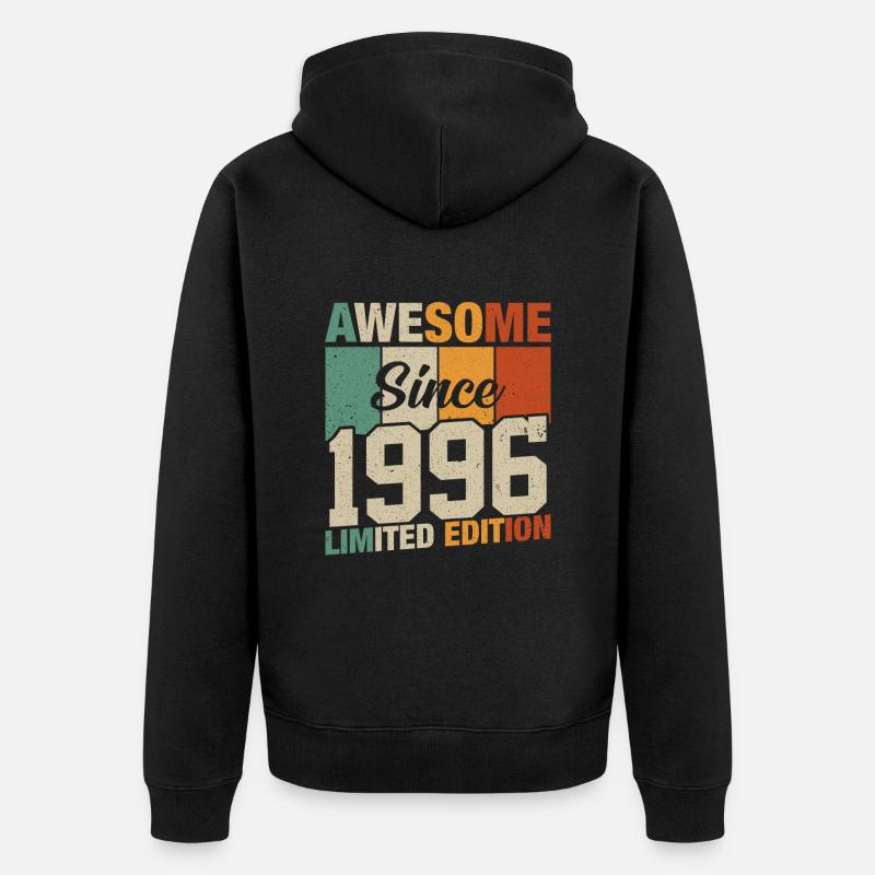 Joie d’anniversaire '96 - Veste à capuche bio Premium Unisexe - noir