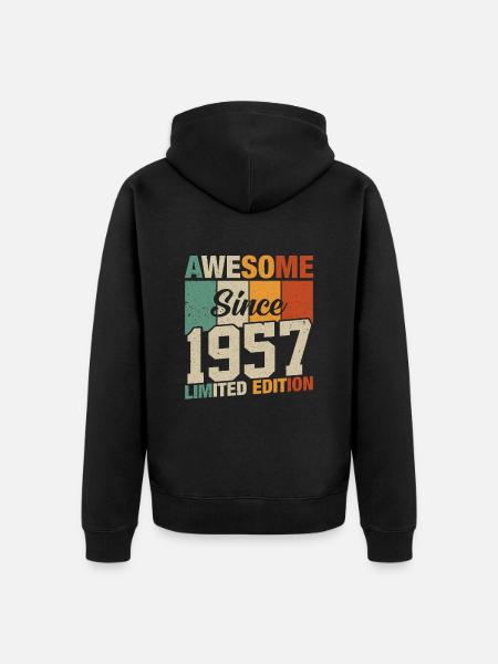 Légendes de 1957 - Veste à capuche bio Premium Unisexe - noir
