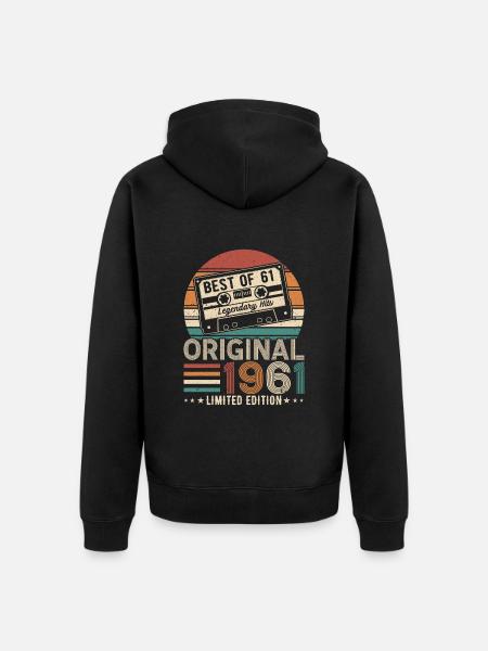 Birthday legend 2011 - Unisex Premium Organic Zip Hoodie - black