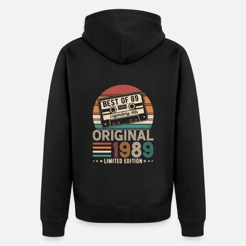 Légendes de 89 - Veste à capuche bio Premium Unisexe - noir