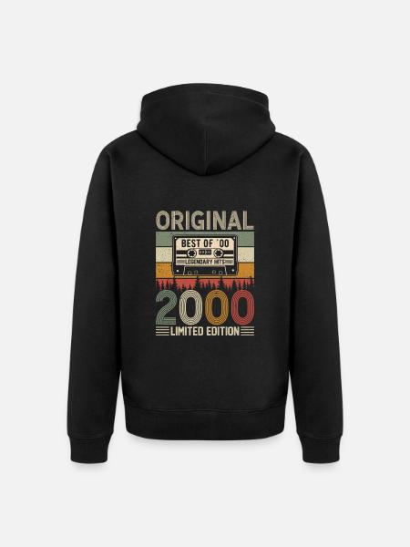 Timeless Jubilee Tradition 2000 - Unisex Premium Organic Zip Hoodie - black