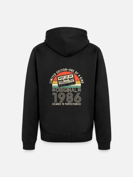 Jubilee Magic 8 years 1986 - Unisex Premium Organic Zip Hoodie - black