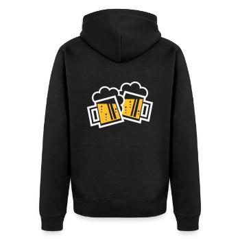 XZwei Originale Bayern (2 / NEG) - Veste à capuche bio Premium Unisexe - noir - Dos - Nico (187cm)