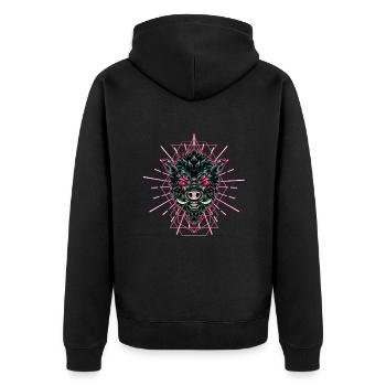 Sanglier Sanglier - Veste à capuche bio Premium Unisexe - noir - Dos - Nico (187cm)