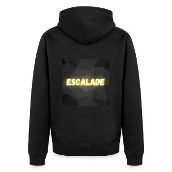 ESCALADE. CLIMB. CLIMBING. ESCALADE. VAN. GRIMPE - Veste à capuche bio Premium Unisexe - noir - Dos - Nico (187cm)