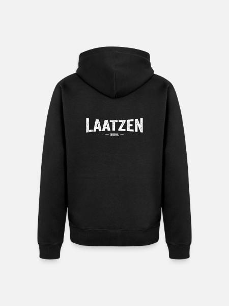Laatzen Original - Unisex Premium Bio Zip Hoodie - Schwarz