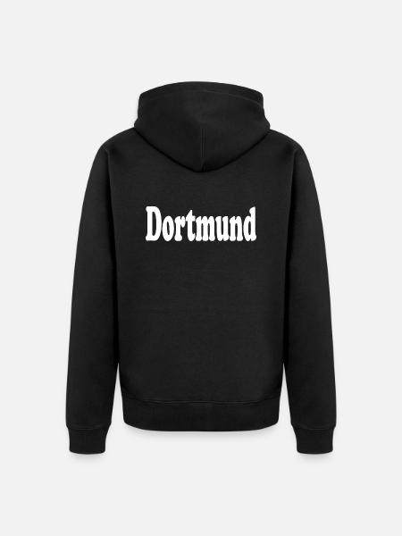 Dortmund - Unisex Premium Bio Zip Hoodie - Schwarz