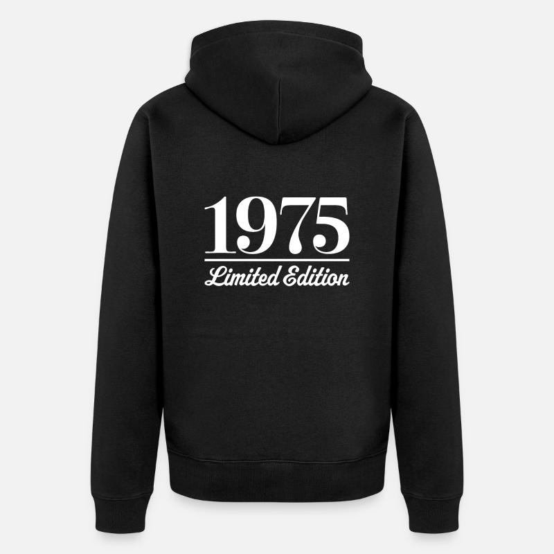 1975 Édition limitée - Veste à capuche bio Premium Unisexe - noir