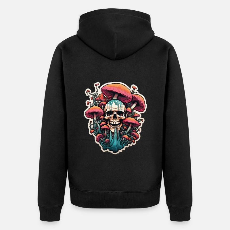Champignon mortel - Veste à capuche bio Premium Unisexe - noir