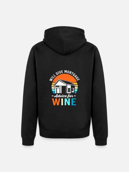 Debt Condominium Mortgage - Unisex Premium Organic Zip Hoodie - black