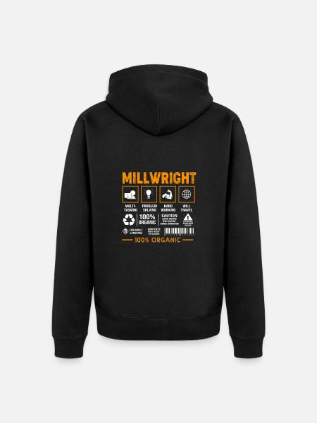 Locksmith Mechanic Mechanical Engineering CNC - Unisex Premium Organic Zip Hoodie - black