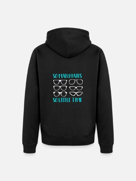Optician Ophthalmologist Optics - Unisex Premium Organic Zip Hoodie - black