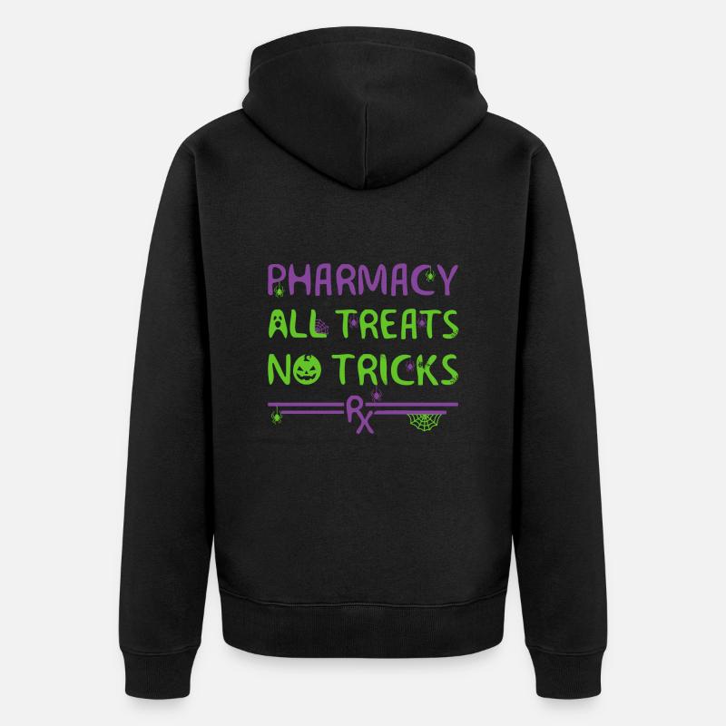 Pharmacie Halloween - Veste à capuche bio Premium Unisexe - noir