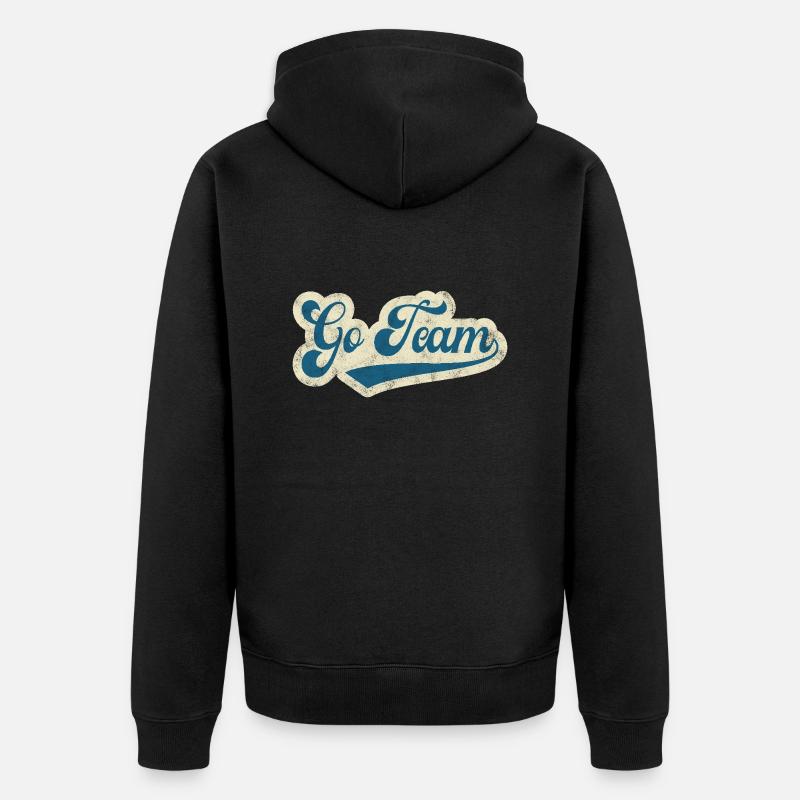 Aller à l’équipe - Veste à capuche bio Premium Unisexe - noir