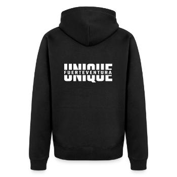 Unique Fuerteventura - Veste à capuche bio Premium Unisexe - noir - Dos - Nico (187cm)